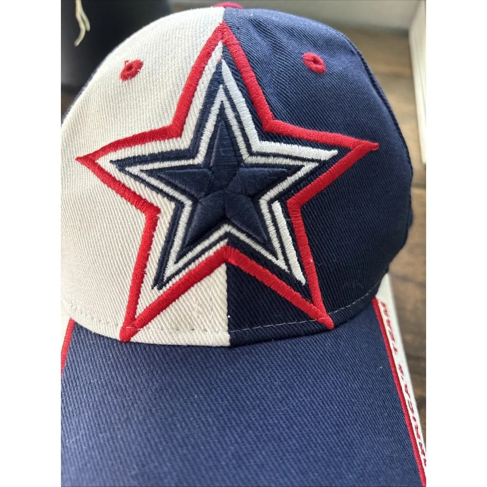 Vintage Dallas Cowboys Reebok NFL Big Star Logo Americas Team Patriot Cap 90s